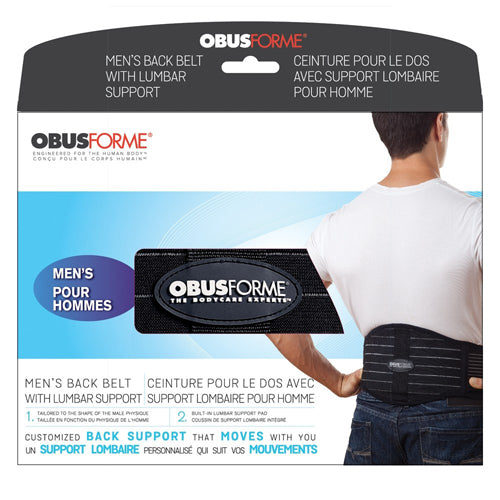 Ceinture dorsale - Homme S/M Noir Obusforme