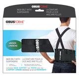 Ceinture dorsale unisexe, taille L/XL, noire, obusforme