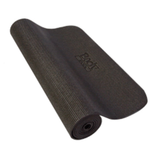 Tapis de sport/yoga fitness noir 1/4 x 24 x 72 PVC