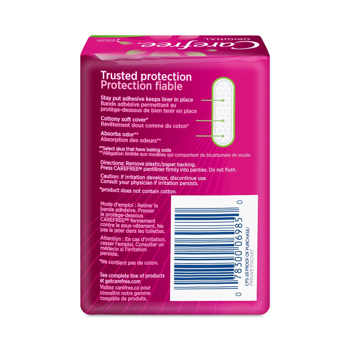 Carefree Scented Pantiliners with Baking Soda