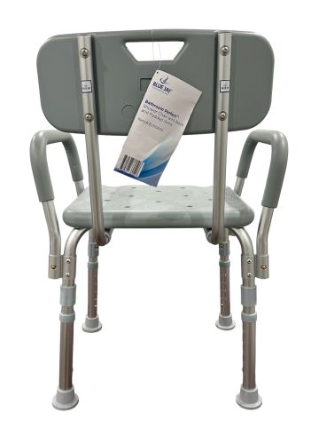 Chaise de douche parfaite pour salle de bain avec dossier et accoudoirs rembourrés, lot de 2