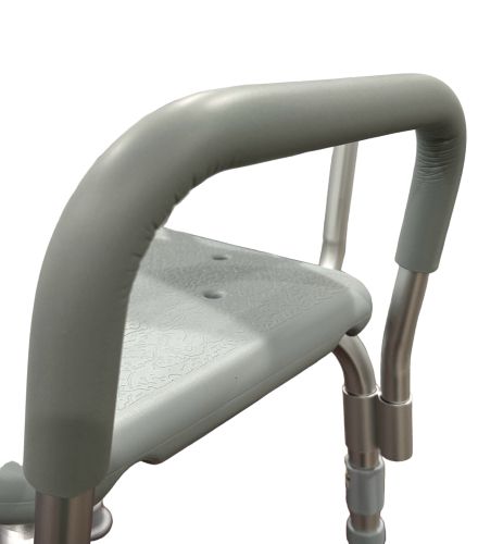 Chaise de douche parfaite pour salle de bain avec dossier et accoudoirs rembourrés, lot de 2