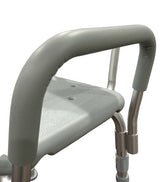 Chaise de douche parfaite pour salle de bain avec dossier et accoudoirs rembourrés, lot de 2