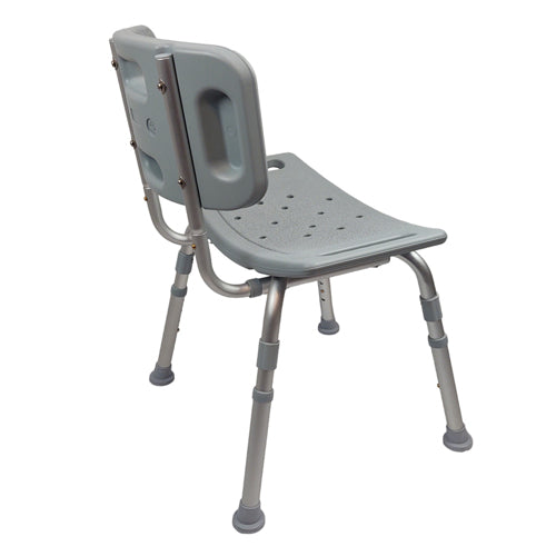 Chaise de douche avec dossier, parfaite pour la salle de bain, par Blue Jay Cs/4