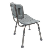 Chaise de douche avec dossier, parfaite pour la salle de bain, par Blue Jay Cs/4