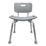 Chaise de douche avec dossier, parfaite pour la salle de bain, par Blue Jay Cs/4
