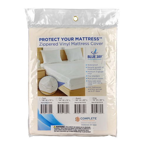 Protège-matelas à fermeture éclair - Queen 60 x 80 x 9