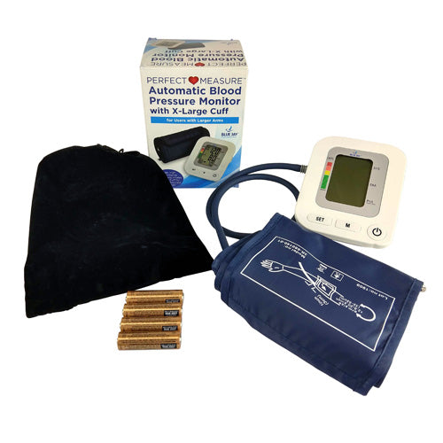 Tensiomètre entièrement automatique avec brassard extra large et 4 piles AA