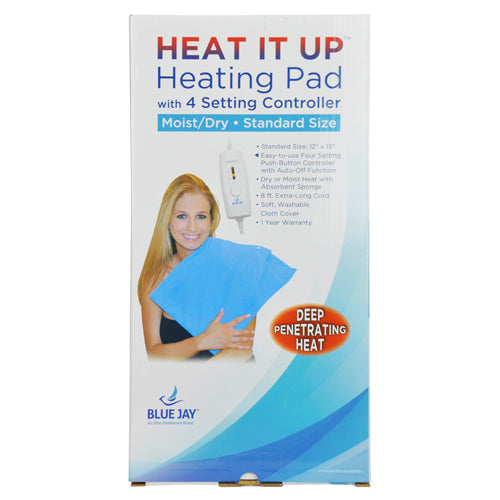 Coussin chauffant 12 x 15 humide/sec interrupteur 4 positions arrêt automatique