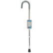 Cane Round Handle Blue Jay Silver With Vinyl Comfort Grip - BeHope