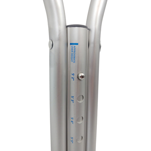 WALK WITH ME Béquilles réglables en aluminium - Adulte, lot de 8