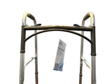 Déambulateur pliable en aluminium à 2 boutons avec 5 roues Cs4