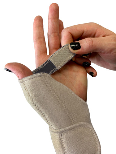 Support de pouce réglable Blue Jay avec support stabilisateur beige SM/MD