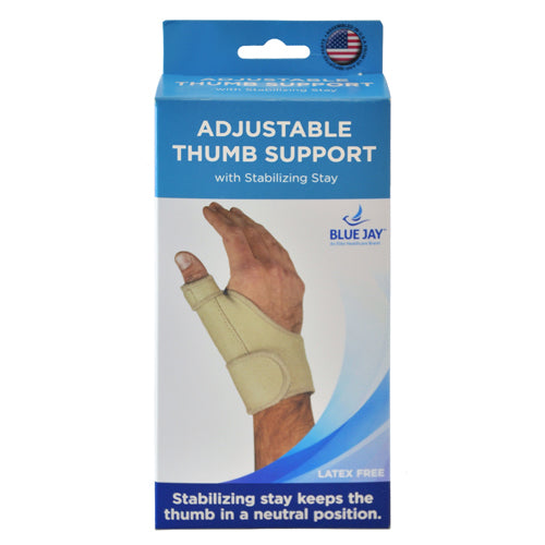 Support de pouce réglable Blue Jay avec support stabilisateur beige SM/MD