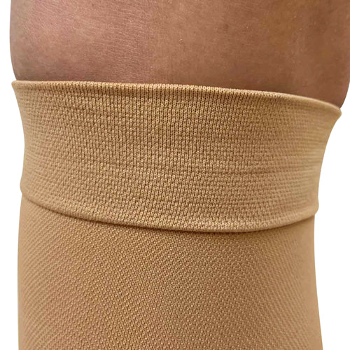 Lot de 3 pansements chirurgicaux fermes beiges, 20-30 mmHg, orteils fermés sous le genou