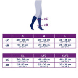 Jobst Activewear Knee High Compression Stockings, Closed Toe, 15-20mmhg - PR of 1