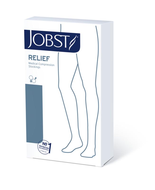 Jobst Thigh-high Compression Stocking - 20-30mmhg, Beige, Open Toe, Unisex