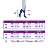 Jobst Softfit Opaque Knee High Closed Toe - 15-20mmhg, Classic Black, PR of 1