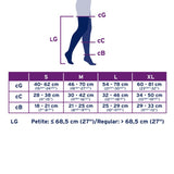 Jobst Opaque Women Thigh High Compression Stockings - 20-30mmhg, Natural, Open Toe, With Sil Dot Band, PR of 1