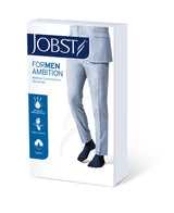 Jobst Ambition Soft Fit Men Knee High Compression Stockings - 15-20mmhg, Black, Closed Toe, PR of 1
