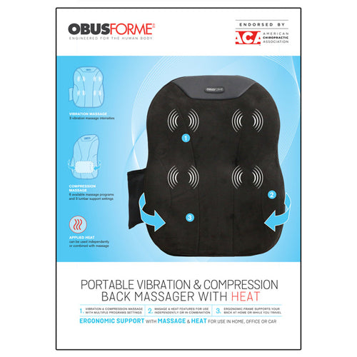 Masseur à compression avec chaleur portable ObusForme