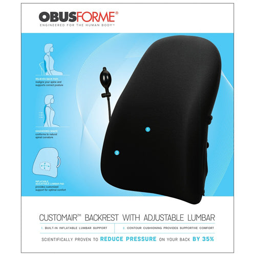 Dossier ObusForme CustomAIR avec support lombaire réglable