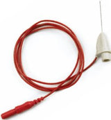 EMG Needle Electrode with Leadwire Teca® MyoJect™ 27 Gauge X 1-1/2 Inch Length X 30 Inch Lead Length Coated Stainless Steel Sterile Sharp Needle Tip Disposable - BeHope
