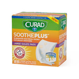 CURAD SoothePlus Gauze Pads with Arm and Hammer Baking Soda