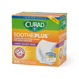 CURAD SoothePlus Gauze Pads with Arm and Hammer Baking Soda