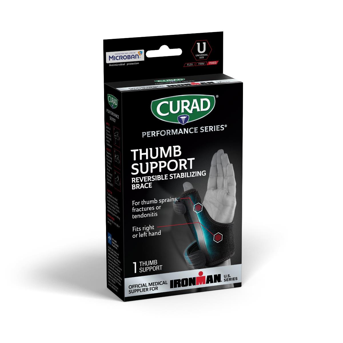CURAD Performance Series IRONMAN Universal Thumb Braces - BeHope