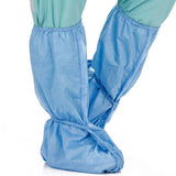 Boot Cover Fullguard® One Size Fits Most Knee High Nonskid Sole Blue Nonsterile - Behope