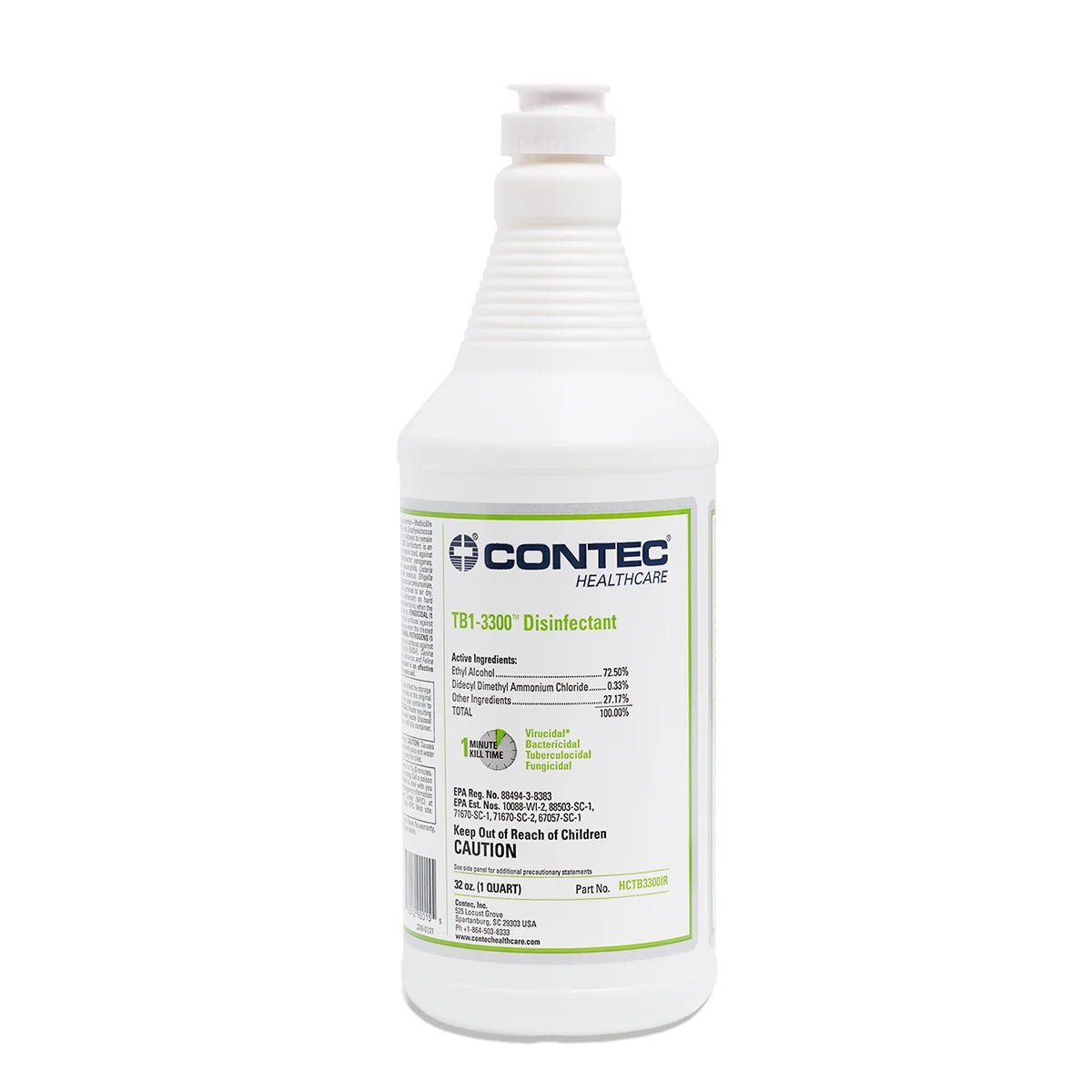 Surface Disinfectant Cleaner Contec® Healthcare TB1-3300™ Broad Spectrum - BeHope