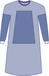 Fabric-reinforced Surgical Gown With Towel Eclipse® X-large Blue Sterile Aami Level 3 Disposable