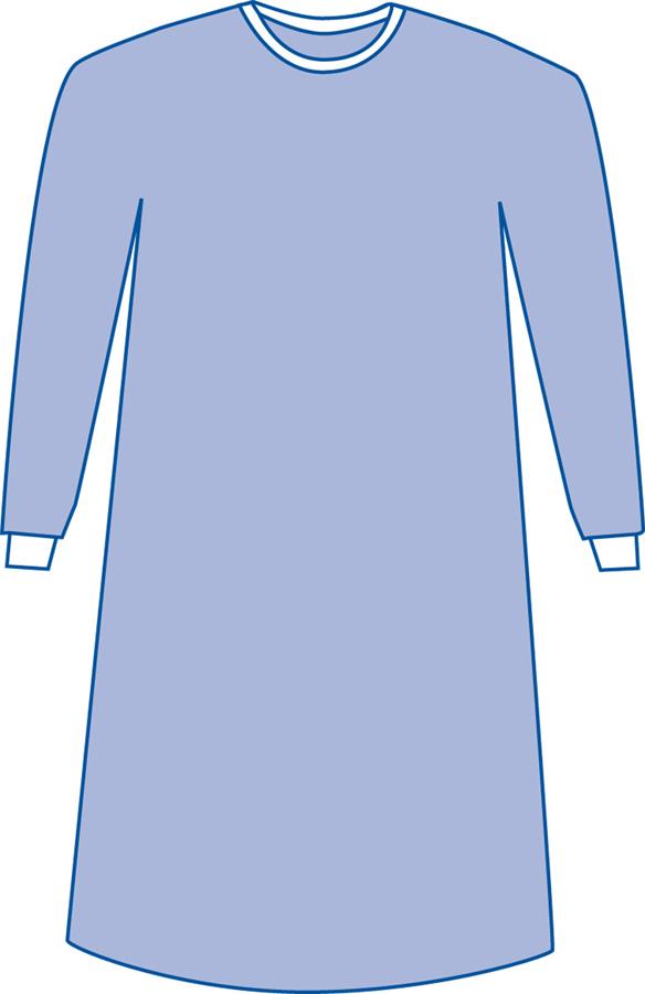 Sterile Non-reinforced Aurora Surgical Gowns With Set-in Sleeves - BeHope