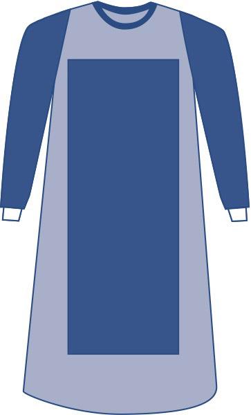 Sterile Poly-Reinforced Aurora Surgical Gowns, Breath Film Sleeve