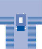 Laparotomy Surgical T-Drape with Incise and Instrument Pad - BeHope