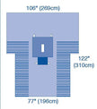 UltraGard Laparotomy T Drapes - BeHope
