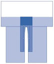 Cvmax Split Surgical Drape With Clear Anesthesia Screen - BeHope