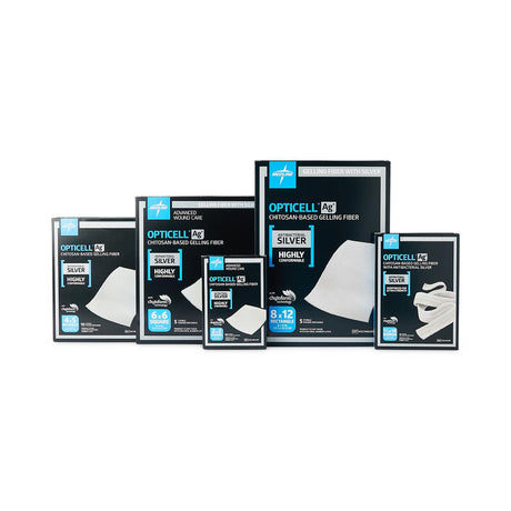 Silver Gelling Fiber Dressing Opticell Ag+ 3/4 X 18 Inch Ribbon Sterile - Behope
