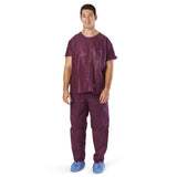 Medline Unisex Scrub Pants with Covered Elastic Waist