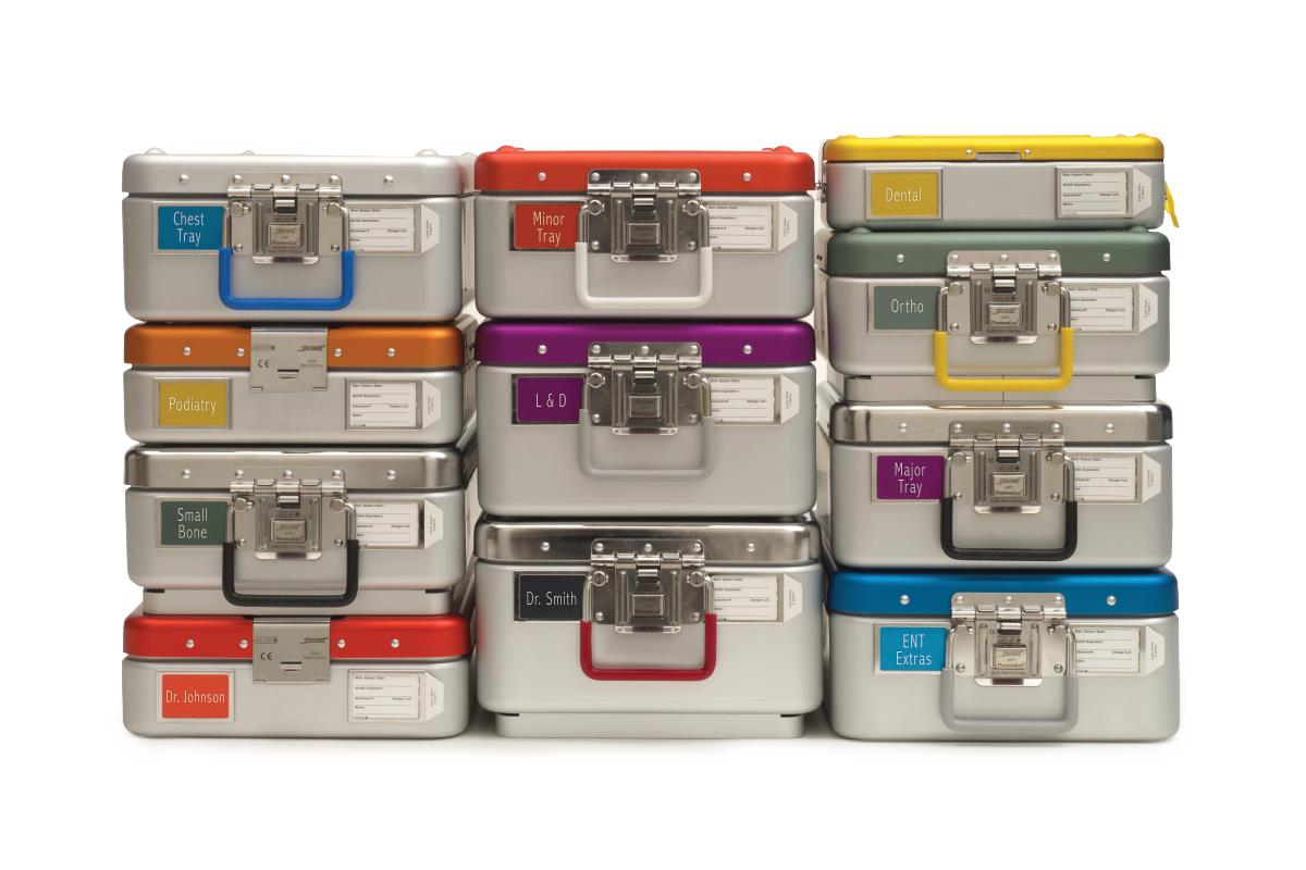 Steriset Three-Quarter-Size Sterilization Containers