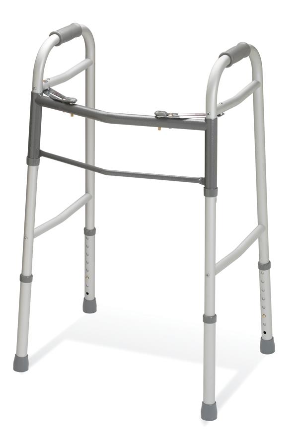 Youth 2-Button Folding Walkers without Wheels