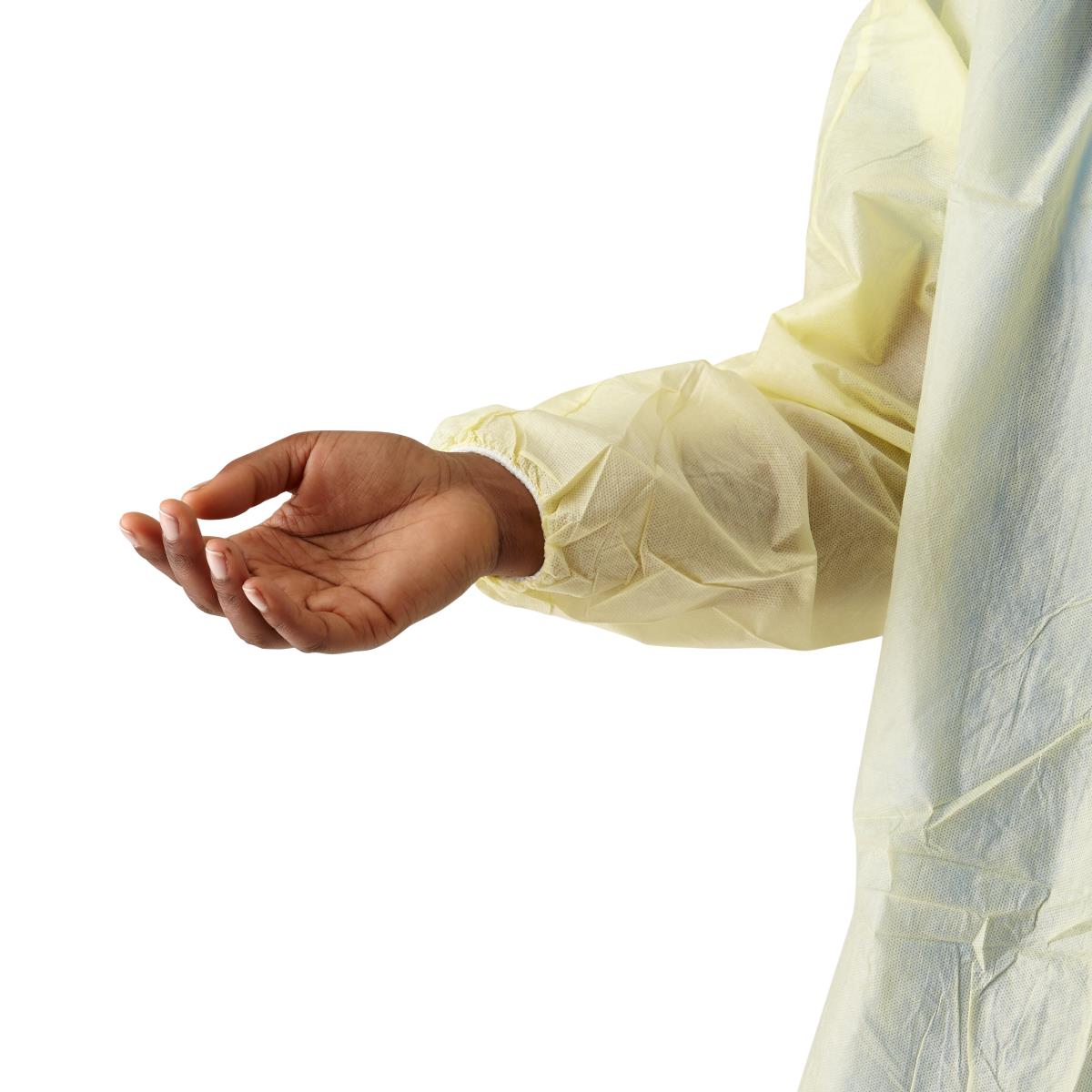 Protective Procedure Gown Classic Cover X-large Yellow Nonsterile Not Rated Disposable
