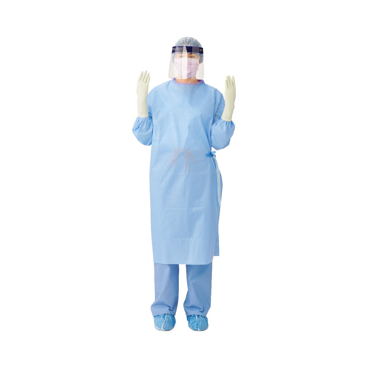 Sterile Fabric-Reinforced Sirus Surgical Gowns with Set-In Sleeve