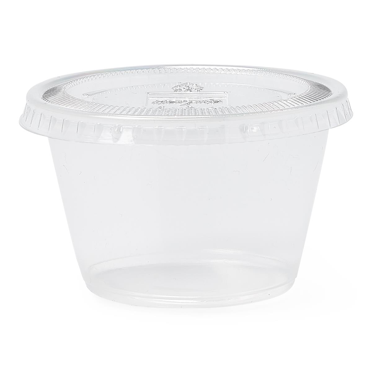 Medline Clear Plastic Soufflé Portion Cups