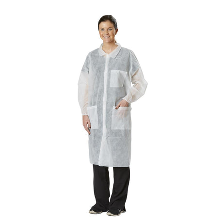 Medline Disposable Spunbond Lab Coats