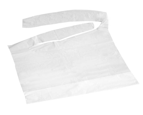 Medline Tie-On Disposable Waterproof Plastic Bibs