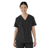 Lexington AVE Women's V-Neck Scrub Tops with 3 Pockets