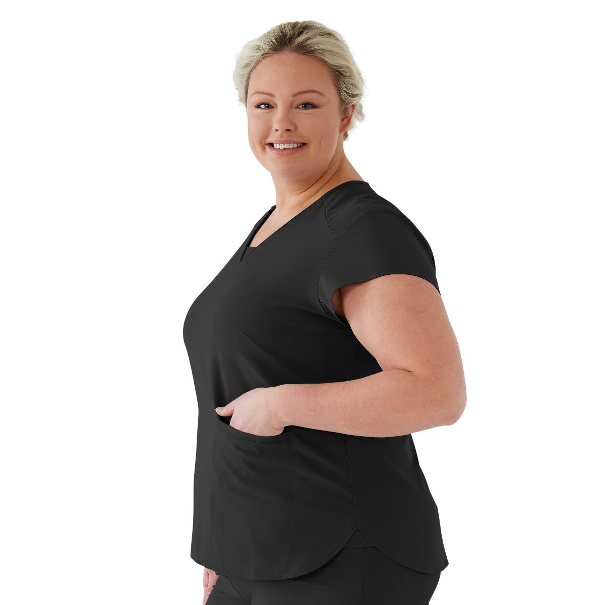 Monroe AVE Women's V-Neck Tunic Style Scrub Tops (Style 4805)