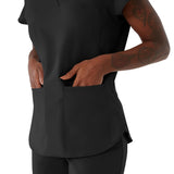 Monroe AVE Women's V-Neck Tunic Style Scrub Tops (Style 4805)